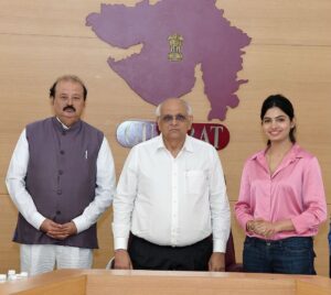 Avani Modi Instagram - It was wonderful meeting hon’ble CM of Gujarat Shri @bhupendrapbjp sir and tourism minister Shri @purneshmodibjp sir today and have their blessings to my upcoming movie MODI JI KI BETI. Your support and faith in our movie gives us immense pride and encouragement to make it reach to the larger audience. 🙏🏻

@eddy_p_singh @bjp4gujarat @vinodmodicom @eshanmodi @vikramkochhar @pitobash