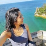 Ayli Ghiya Instagram - Day vs Night😌 Pictured Rocks Cliffs