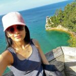 Ayli Ghiya Instagram - Day vs Night😌 Pictured Rocks Cliffs