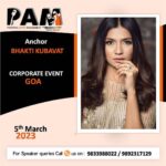 Bhakti Kubavat Instagram – Star anchor and a great performer Bhakti Kubavat anchoring a corporate event in Goa tonight!