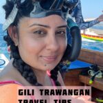 Bhanushree Mehra Instagram - Planning a trip to Gili Trawangan? I’ve got some practical travel tips to make your trip easy and fun ! 1) Book Your Ferry Early: Get your ferry tickets ahead of time. Try using Ekajaya, a ferry company that’s usually on time and fast. 2) Arrive at the Harbor Early: Get to the harbor 30 minutes before your ferry leaves. This way, you can get a good seat inside and won’t have to sit on the sunny deck. 3) Pack Light: Don’t bring too much stuff. You’ll have to carry your suitcase, and there are no cars on the island. Please avoid using horse carts as the horses are really overworked! 4) Choose your accommodation wisely: When picking a place to stay, consider the east side of the island. It’s more budget-friendly and it’s close to lots of fun things to do. For a quieter time, book on the west side. . . . . . #gili #gilitrawangan #traveltips #indonesia