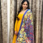 Bhavya Gowda Instagram - 💛 Outfit: @anthariya_ Jewels: @thespatika Hairstyle by: @anu_hairstylist_makeup_artist