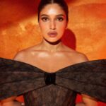 Bhumi Pednekar Instagram - Tonight for @jioworldplaza ✨ . . . Outfit - @sadekmajed Jewellery - @sajjante Styled by - @manishamelwani Style team - @sim.ran_awayy @gypsy.girl.world Hair - @the.mad.hair.scientist Makeup - @niccky_rajaani Photographer - @tejasnerurkarr Managed by - @thebombaygirl_