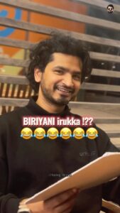 Bravo Instagram - TAG 3 BIRIYANI PAITHIYAMs below 😂😂😂& ask them to Save “Leg piece for you “ 🍗🍗🍗🍗🐔🐔🐔😅😂😂😂
——————-
Follow @being_bravo for more unique fun content 😅😅 
———————
#reels #biriyani #biriyani_love #biriyanilove #briyani #relatable