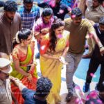 Chaitra Reddy Instagram - It’s my blessing to see you all showering so much of love on me #musuri ..! Thank you so much Abhisharan textiles for inviting me ..! And thank you each one of you for waiting more than 2 hours in that hot sun ☀️ #nandri #kayal ❤️ Photography: @eventbygks thank you for capturing this priceless moments so beautifully ❤️