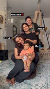 Chaitra Reddy Instagram - With my whole world ❤️🦋🪬🧿