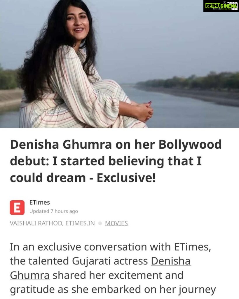 Denisha Ghumra Instagram - Could not have asked for a better or a bigger opportunity than this @mkshivaaksh Thank you and i am so grateful to be a part of this film. @hitukanodia Sir, This is the 4th project with you and the more i get to work with you the more i learn things as an actor as well as, as a human 🌸 . @vaishali.rathod25 A big thanks to you 💫 . #timesofindia #etimes #hindicinema #denishaghumra