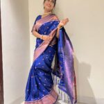 Dhamnashree Kadgaonkar Instagram - विजया दशमीच्या शुभेच्छा .. Sari by @khushiifashion #dhanashrikadgaonkar #tuchalpudha #happydasara #dashhehara #sari #tradition #nath #zeemarathiofficial #event #nigdipune Nigdi , Pune