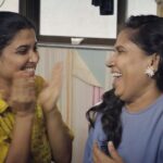 Divya Prabha Instagram - Vibing with @chhaya.kadam.75 🌺💙 Photo by @ab0li_m Mumbai - मुंबई