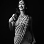 Gayatri Bhardwaj Instagram - In my संस्कारी era✨ Wearing @shlokakhialaniofficial @mintandmilkpr Styled by @letstalkfashion.official earrings @thetrinkaholic Bracelet @visista_goldanddiamonds_ Jewellery stylist @blend9studio Hair and makeup @shivani.shettyehmua Clicked by @tdf.thedreamfilmer