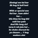 Gehana Vasisth Instagram - Wo akhri hug …. Mera reh Gaya .. . . . . #gehanavasisth #reels #post #life #lession