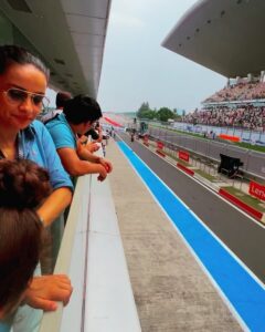 Gul Panag Instagram - Seeing  the race through Nihal’s eyes was fun.

He’s been a regular at the  @buddh.international.circuit for a few years, now courtesy , his Mom’s jury duty on @ackodrive and before that on @carandbike and of course his  uncle Sid @sidpatankar . 

But this was his first time at an actual race. I wasn’t sure if he’d  last . 😅 I thought he  may get bored, and the crowd  can be quite overwhelming . And then there was the  noise.
Music to some of us, but it is still  pretty high decibel sound. ( As the Husband captured on his @apple watch- last video )

He took to it like fish to water. Stood in the balcony, watching two complete races ( Moto GP and Moto 2) as sweat, dripped from his face and drenched his shirt . It WAS pretty humid. And sunny.

Yes, I think he is a motorsport fan in the making .🥰

And he was quite cognisant of  Marco Bezzecchi’s  considerable lead from early in in the race. And kept asking if No 72 was going to win!!

@motogpbharat  @buddh.international.circuit @motogp  #motorsport #motogp #motogpbharat