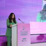 Harnaaz Kaur Sandhu Instagram - 🌟 “You and I, we believe in change. And that’s why we’re here today.” These empowering words from Miss Universe 2021 and menstrual health advocate, Harnaaz Sandhu, marked a triumphant close to the Girl Up India Leadership Summit. Champions like her make a gender-just future not just a dream, but a reality we’re actively building. Her action and advocacy to end period poverty are an unwavering source of inspiration for the 450+ youth leaders who came together at the Summit on October 8. Thank you, Harnaaz, for joining us on our mission to build a more inclusive future ❤️ #GirlsSteer #Future2030 #GirlUpIndia