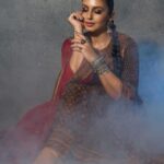Huma Qureshi Instagram - There is no smoke with out a patakkha being around 🪔💥😜🌟🥰 #diwali #festive #indian Outfit by @ritukumarhq @quirkbrandconsulting Cuffs by @silverstreakstore Earrings by @ppjewellers_official Clutch by @houseofsimitri Make up by @ajayvrao721 Hair by @nargis9052 Photo by @ayushguptaphoto styled by @dhruvadityadave Style team @deatickoo Nails @itssoezi