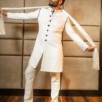 Jackky Bhagnani Instagram - Channeling those festive vibes in style! #StyleWithJB Outfit @adityasachdevamen Shoes @dmodotofficial Styled by @anshikaav Assisted by @bhatia_tanisha HMU @luv_hans77 Shot by @deepak_das_photography