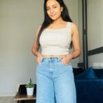 Janani Ashok Kumar Instagram - One Denim & a million crop tops kinda girl 😅 Chennai, India