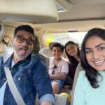 Janki Bodiwala Instagram - Happy family 😀….until …….????watch VASH to know more👻 film in cinemas near you