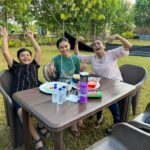 Janki Bodiwala Instagram - Happy family 😀….until …….????watch VASH to know more👻 film in cinemas near you