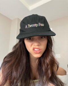 Jenna Ortega Instagram - @xmovie is on demand now so if you’re at home and want to watch a group of adult film filmmakers do their thing in a cabin while being hunted by expired lovers then you know what to do #X #HornyOldFolksGetTurnedOn