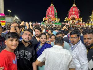 Jhilik Bhattacharjee Instagram - Blessed moments...
Sona Besha of Mahaprabhu Shri Jagannath Swami ♥️🙏