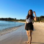 Jinal Belani Instagram – Beach day 🌅⛱️🌊🏖️ LaPerouse