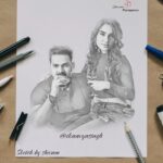 Kaavya Singh Instagram - Sketch by me@singhpawan999 Bhaiya @ikaavyasingh mam drawan by me #sketching #sketchbyme #sketchbook #sketches #sketches . . . Follow @bosspawansingh Malesia