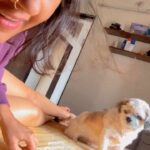 Kajal Raghwani Instagram - My world ♥️☘️🧿✨ Honey 🍯🐶