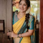 Kalyani Anil Instagram - ✨💛 📸 @travancoreads @jithuthampifm 🎨 @momentssbyelementricx Location @mollyskovalam
