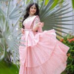 Kalyani Anil Instagram - Living in her dreams….💕 👗 @deepoodesigners.in 💄 @makeover.by.salini 📸 @_lalu_photography_