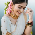 Kalyani Anil Instagram - ഏവർക്കും ഹൃദയം നിറഞ്ഞ ഓണാശംസകൾ 🌼🤍 Onam series -6🌸 Outfit @aalaadesigners 💄 @sudev.rudra 📸 @ananthu__as__