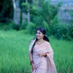 Kalyani Anil Instagram - 🌼🤍 Onam series -2🌼 Saree @ar_handlooms_kuthampully 📸 @sajad_vbm_ @omorfia_media
