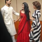 Kalyani Anil Instagram - KUSHI♥️😭 @thedeverakonda @samantharuthprabhuoffl 👗 @prayaan_designs ♥️ 📸 @cloudsbyvibin Thanku chettaaa #kushi #vijaydevarakonda #sam #samantha
