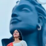 Kalyani Anil Instagram - ADIYOGI. ✨🌙 👗 @geesahh_designs 📸 @sonu_.sajeev 😘 #adiyogi #shiva Adiyogi Coimbatore