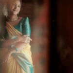 Kalyani Anil Instagram - Kanmani 🌚🫶🏻 📸 @travancoreads @jithuthampifm Location @mollyskovalam #reelkarofeelkaro #trendingsongs #trend #tamil #songs #traditional #love
