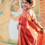 Kalyani Anil Instagram - 🪞🌞✨ Saree @anicham_boutique 📸 @travancoreads @jithuthampifm 🎨 @momentssbyelementricx