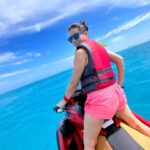 Kanchi Kaul Instagram - We were just waking up, and we got a call saying there are a few dolphins around. But we had no time to get ready,get our gear, cause the dolphins ain’t waiting for us 🤣 And so , the littles and us jumped into the speed boat, in our night suits and just hoped and hoped and hoped that we could somehow, through some streak of luck ,catch a glimpse. And there they were , The most magical , beautiful , intelligent mammals in the hundreds , basking in the morning sun , in those ridiculous shades of blue. And guess what , they decided to just hang out!!! With us , under us , alongside us, playing , frolicking , doing their majestic jumps ,up in the air , and back into the water, for hours !!! The joy was so incredible that we all had tears of joy , at some point , in our eyes. We were all 100 % present in that moment. Nothing else mattered! Finally, after an hour , we decided to get back. We were silent , still grasping what we had witnessed. After the morning of water sport fun , we said “should go back to that spot and see ? ” “No chance they are going to be there ” said the human mind . And OH MY GOD!!! There there were !!! After all those hours. We could not believe it!!! I still dont!!! The littles put on their snorkel masks , jumped off the jet ski and swam alongside them . We were incredibly lucky, amazingly so – to be surrounded by hundreds of dolphins, adults and young. These beautiful creatures swam all around us, Inquisitive, playful and charming, they were not in the least bothered by our presence, The sensation of being among these beautiful, friendly and intelligent mammals had completely overwhelmed us. A greater sense of well being.Total calm. And some intense release of endorphins . So so grateful to have witnessed this .🐬🐬🐬🐬 One of the best days of our lives! 🧿🧿🧿 #dolphins #ocean #intotheblue #happydays #watertoys #dolphinlove #dolphinwatching #dolphinswimming ❤️‍🔥❤️‍🔥🧿🐬🐬🐬