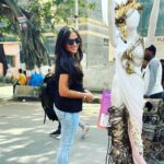 Kanchi Kaul Instagram - This February Sunday is a permanent mark on our calendars, every year!!! The atmosphere of seeing so many artists come together to present some really cool , beautiful , out of the box art installations in the most historic part of the city on the roads, out in the open , is always a pleasure and this year was no different. Pepsi cola for 50 paise outside school was my version of junk joy in my childhood. Never would it have crossed my mind that I would repeat that with my boys decades later and enjoy it even better 😀 This years theme was “ past forward” and of course had a lot to do with sustainability . To get into somebody else’s mindset into creating an art piece is an amazing journey and learning in itself. Something every child, every human should be exposed to. The childrens museum had some wonderful art exhibits put up by various schools around the city , all put in their collective , artistic and sustainable efforts for everyone to experience . Sitting in the open , listening to stories, surrounded by other kids, grasping it all in ❤️‍🔥 Walking through a museum with stuffed animals , used for research and study, we learnt so many new things including that this art is called #taxidermy . The day ended with a carnival at the derby. The beautiful sport of horse racing, (thank you dad 💖) learning about horses , their behaviours, their track records,how they train, and show off that insane horse power, so majestically. Just marvellous!!!! Although all exhibits were outstanding , Slide 7 really resonated with us …. Footwear is something constant throughout our life journey just like lifes highs and lows . coming down the slide is always a joyous moment, so in life’s journey, even when we go through the low phases , let us feel like we’re going down the slide and enjoy even that so that we learn some thing out of the experience and come out better from it “सुख” so much to be thankful for, always! #onelife #happydays #makethemostofit #peace #explore #art #artfestival #kalaghoda #derby #horseracing #carnival #theadventuresofAI #neveradullmoment #thebeautyofeverything #gadgetfreechildhood #grateful