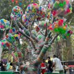Kanchi Kaul Instagram - This February Sunday is a permanent mark on our calendars, every year!!! The atmosphere of seeing so many artists come together to present some really cool , beautiful , out of the box art installations in the most historic part of the city on the roads, out in the open , is always a pleasure and this year was no different. Pepsi cola for 50 paise outside school was my version of junk joy in my childhood. Never would it have crossed my mind that I would repeat that with my boys decades later and enjoy it even better 😀 This years theme was “ past forward” and of course had a lot to do with sustainability . To get into somebody else’s mindset into creating an art piece is an amazing journey and learning in itself. Something every child, every human should be exposed to. The childrens museum had some wonderful art exhibits put up by various schools around the city , all put in their collective , artistic and sustainable efforts for everyone to experience . Sitting in the open , listening to stories, surrounded by other kids, grasping it all in ❤️‍🔥 Walking through a museum with stuffed animals , used for research and study, we learnt so many new things including that this art is called #taxidermy . The day ended with a carnival at the derby. The beautiful sport of horse racing, (thank you dad 💖) learning about horses , their behaviours, their track records,how they train, and show off that insane horse power, so majestically. Just marvellous!!!! Although all exhibits were outstanding , Slide 7 really resonated with us …. Footwear is something constant throughout our life journey just like lifes highs and lows . coming down the slide is always a joyous moment, so in life’s journey, even when we go through the low phases , let us feel like we’re going down the slide and enjoy even that so that we learn some thing out of the experience and come out better from it “सुख” so much to be thankful for, always! #onelife #happydays #makethemostofit #peace #explore #art #artfestival #kalaghoda #derby #horseracing #carnival #theadventuresofAI #neveradullmoment #thebeautyofeverything #gadgetfreechildhood #grateful