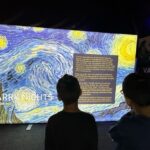 Kanchi Kaul Instagram - What better way for immersive art , than #vangogh and #starrynight , with my littles 😍 #weekend #neveradullmoment #onelife #impressionism #poetry #artwork