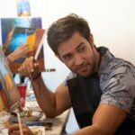 Karan Sharma Instagram - Some memorable moments from painting fun yesterday , which was the surprise for our dear Tanya @tanyasharma27 ... As me n @hellyshahofficial will be missing her birthday celebration.. so chota sa surprise to Banta hai 😉😀!