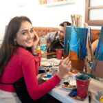 Karan Sharma Instagram - Some memorable moments from painting fun yesterday , which was the surprise for our dear Tanya @tanyasharma27 ... As me n @hellyshahofficial will be missing her birthday celebration.. so chota sa surprise to Banta hai 😉😀!