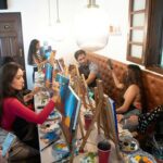 Karan Sharma Instagram - Some memorable moments from painting fun yesterday , which was the surprise for our dear Tanya @tanyasharma27 ... As me n @hellyshahofficial will be missing her birthday celebration.. so chota sa surprise to Banta hai 😉😀!
