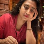 Kasthuri Shankar Instagram - I am not into Yoga, I am into Yoghurt 🤡😅😛 #internationalyogaday internationaldayofyoga #foodie #foodjunkie #ladyinred♥️