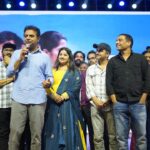 Kavya Kalyanram Instagram - What a night!! What energy!! 🔥 @ktrtrs garu we cannot thank you enough for being there with us 🙏🏼 @siddu_buoy @anudeep.film thank you for adding your charm and energy to our #balagam Thank you @shreyasgroup and the entire team for the kickass arrangements @orafojewels forever saviour with the best ornaments! Sircilla you have my heart ♥️ See you at the cinemas! #balagamonmarch3rd
