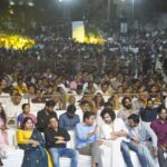 Kavya Kalyanram Instagram - What a night!! What energy!! 🔥 @ktrtrs garu we cannot thank you enough for being there with us 🙏🏼 @siddu_buoy @anudeep.film thank you for adding your charm and energy to our #balagam Thank you @shreyasgroup and the entire team for the kickass arrangements @orafojewels forever saviour with the best ornaments! Sircilla you have my heart ♥️ See you at the cinemas! #balagamonmarch3rd
