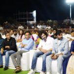 Kavya Kalyanram Instagram - What a night!! What energy!! 🔥 @ktrtrs garu we cannot thank you enough for being there with us 🙏🏼 @siddu_buoy @anudeep.film thank you for adding your charm and energy to our #balagam Thank you @shreyasgroup and the entire team for the kickass arrangements @orafojewels forever saviour with the best ornaments! Sircilla you have my heart ♥️ See you at the cinemas! #balagamonmarch3rd