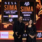 Kavya Kalyanram Instagram - Always fashionably late to the gram 🤷🏼‍♀️ But I had an absolute ball of time hosting #SIIMA2023 😀 Thank you @priyankav____ @tejaswinireddy_couture @orafojewels for making me feel like “just looking like a wow” 😙 Pictures : @srujanluckyphotography Styling : @priyankav____ Outfit : @tejaswinireddy_couture Jewellery : @orafojewels