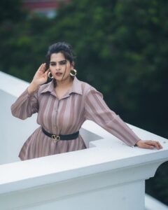 Kavya Kalyanram Instagram - Nobody reads captions I’m told . . . 
Styling : @priyankav____ 
Outfit : @arohaa_hyderabad 
Photography : @whoisbala