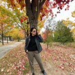 Keerthi shanthanu Instagram - October love 🍁🍂 #autumnvibes #canada #love #shades 📸 @chithrapriya