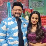 Ketaki Mategaonkar Instagram - Incredible Time With Incredible People ☺️💜 Don’t forget to watch Chala Hawa Yeu Dya tomorrow! #ketakimategaonkar #panghrun #chalahawayeudya #laugh #funtime